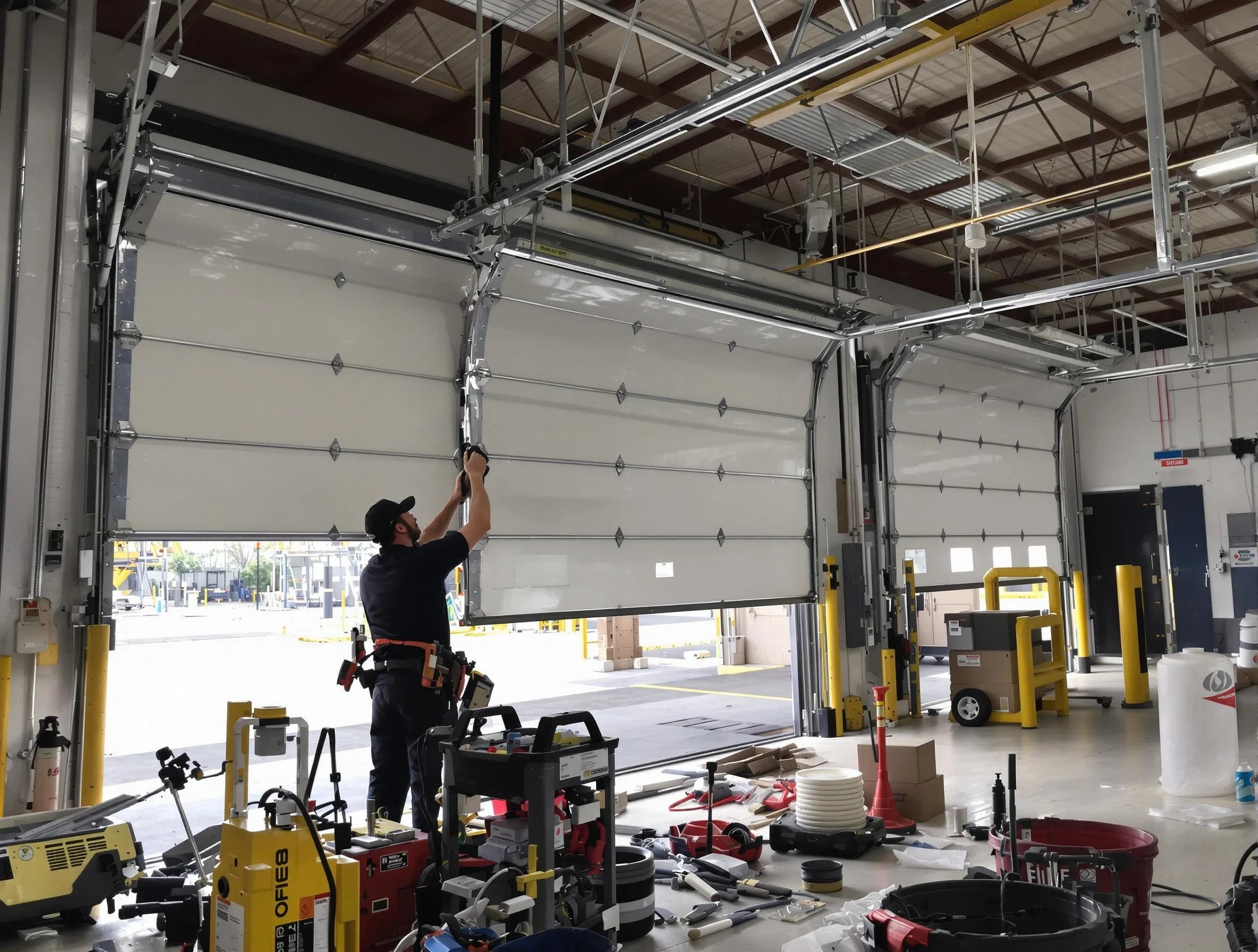 Murrysville Garage Door Repair technician performing commercial garage door repair in Murrysville