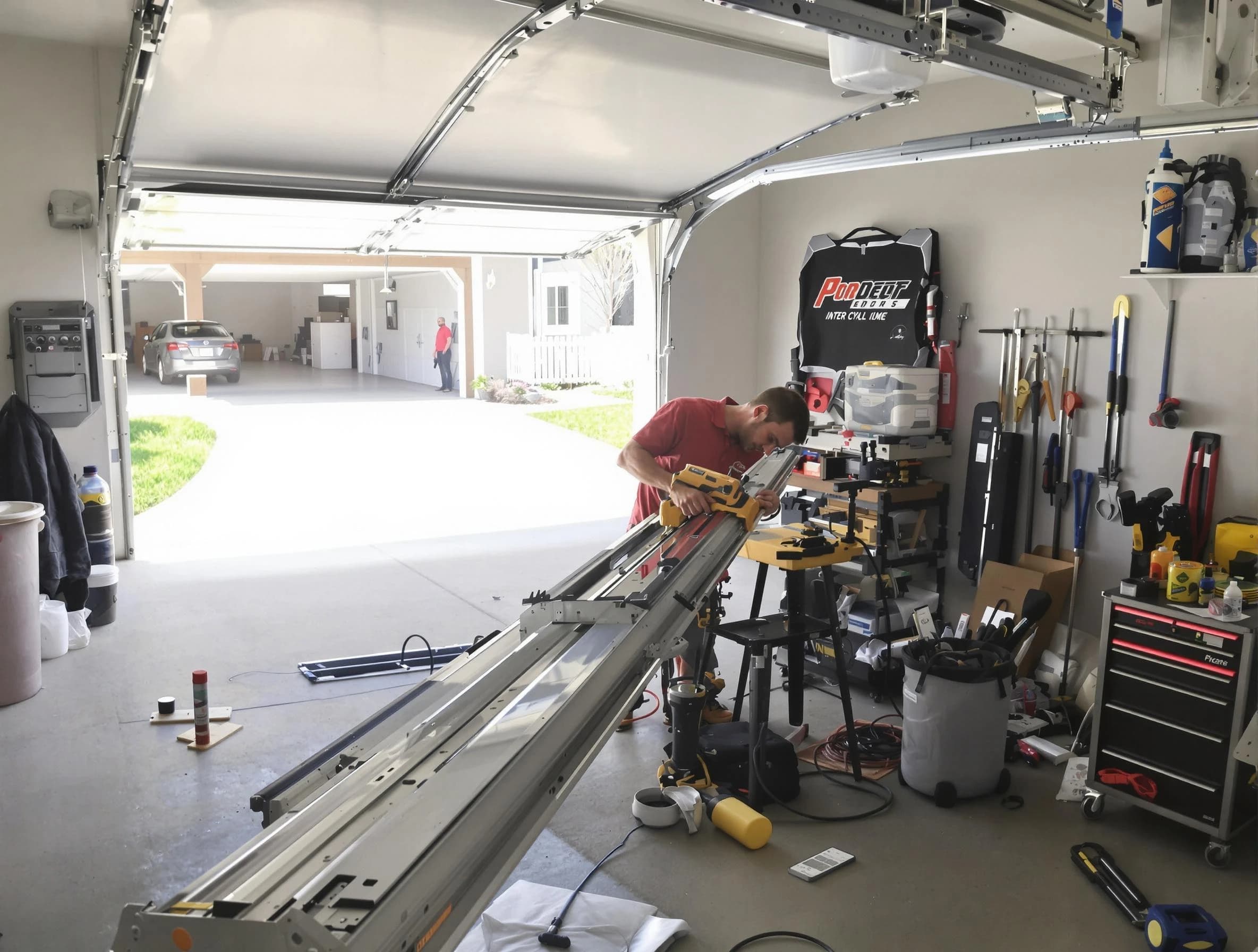 Murrysville Garage Door Repair expert performing track repair in Murrysville