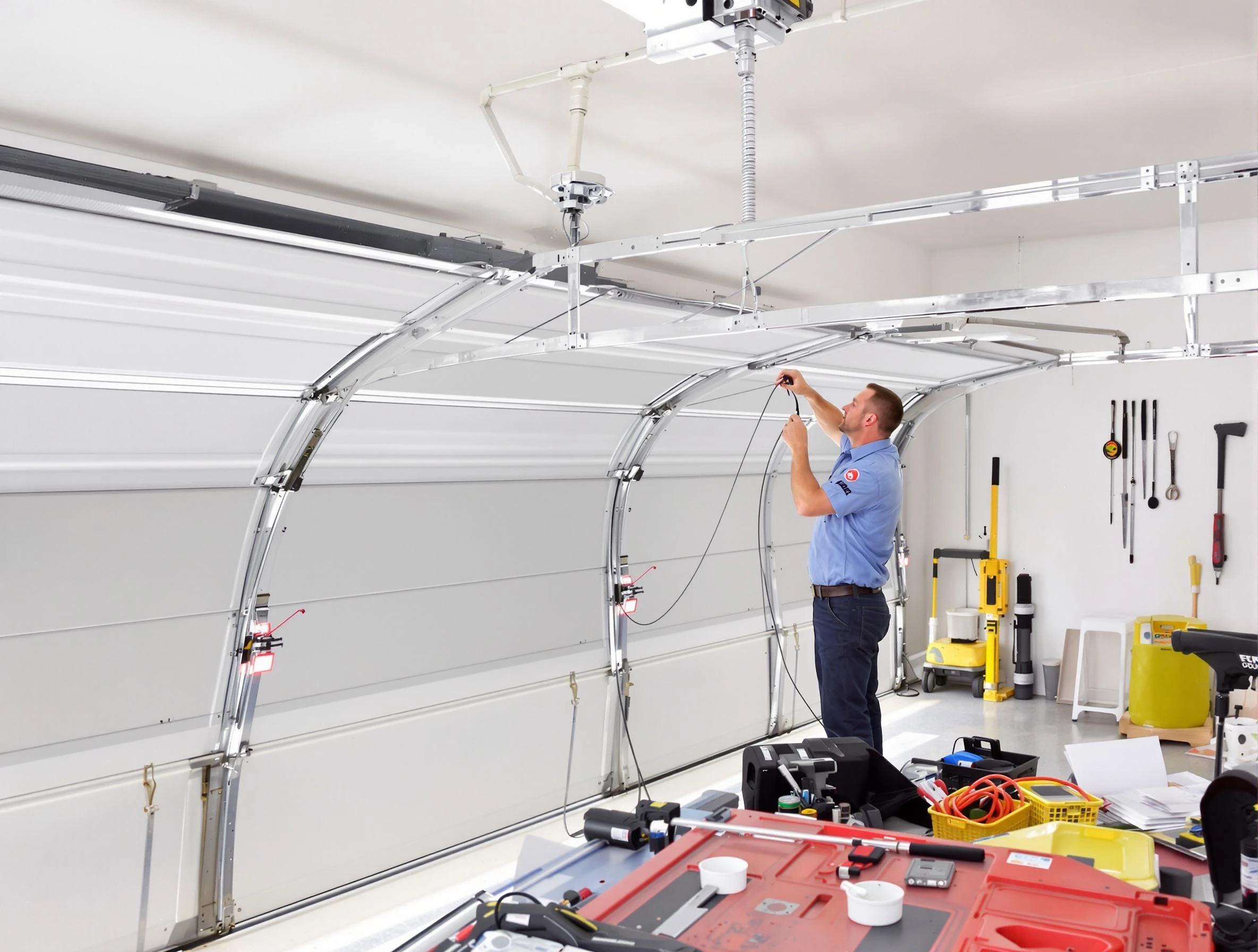 Garage door cable repair service by Murrysville Garage Door Repair in Murrysville