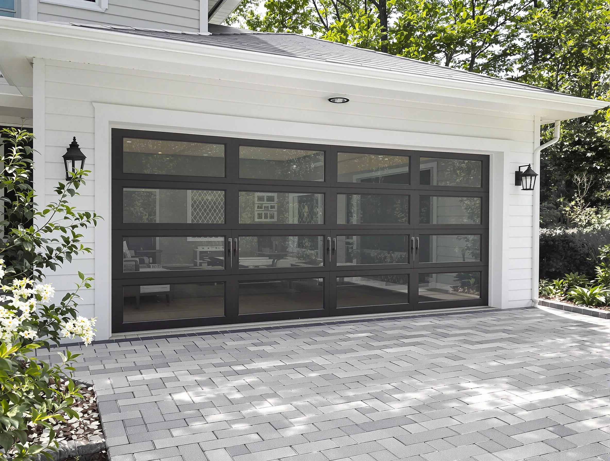 Murrysville Garage Door Repair design specialist presenting custom garage door options to Murrysville homeowner