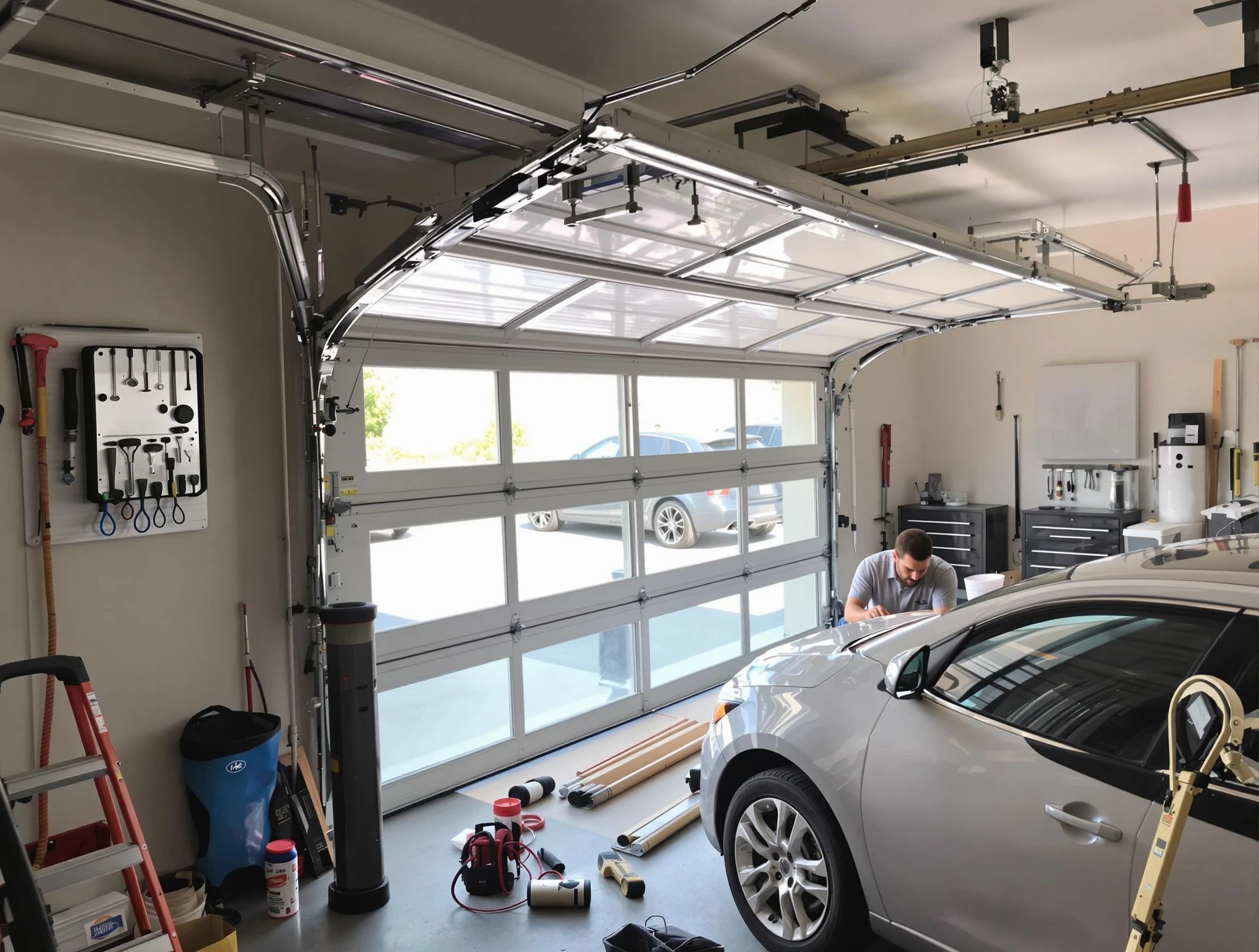 Garage door noise reduction service by Murrysville Garage Door Repair in Murrysville